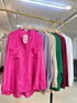 Summer Band Collar Pocket Shirts